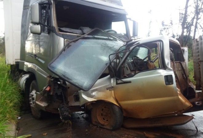 Acidente hoje pela manhã na MS-306.