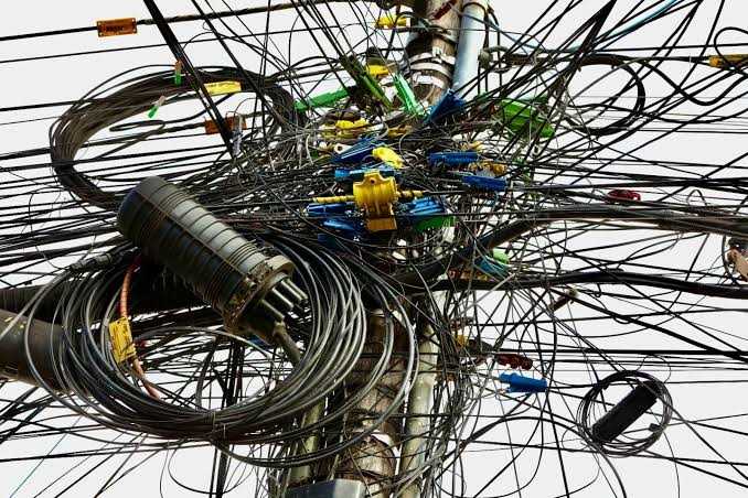 Fiação na cidade do Rio de Janeiro. 