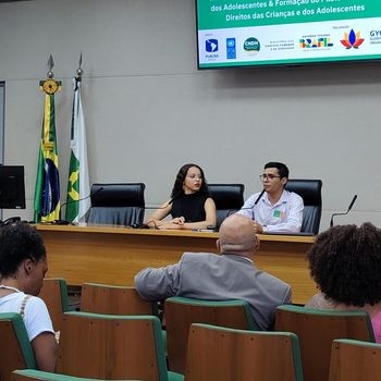 Presidente Global Marcelino Almeida e a Secretária de Direitos Humanos Adah Mariah