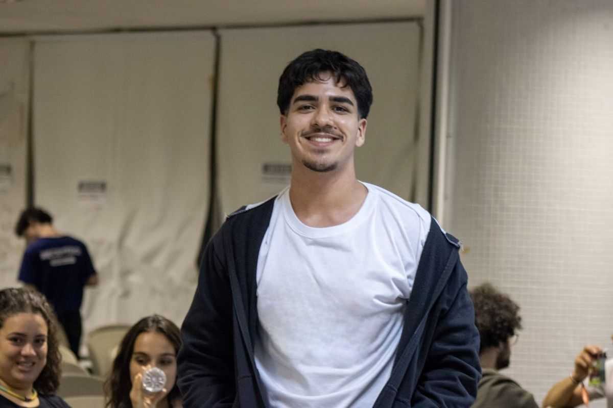 Miguel Morgiroth Partzlaff em evento acadêmico 