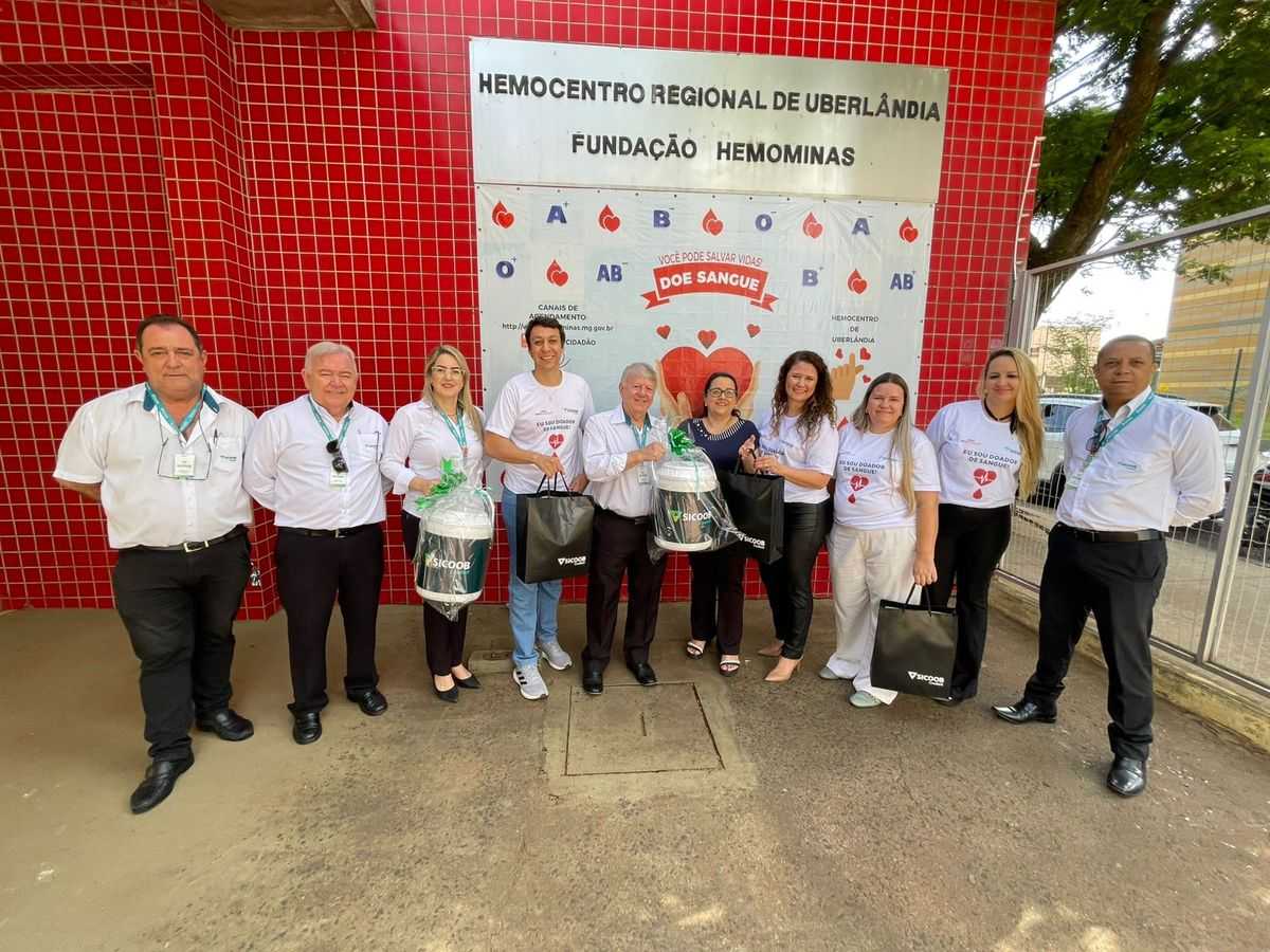 Sicoob Creditril e Grupo Bate Coração realizam ação de doação de sangue em Uberlândia