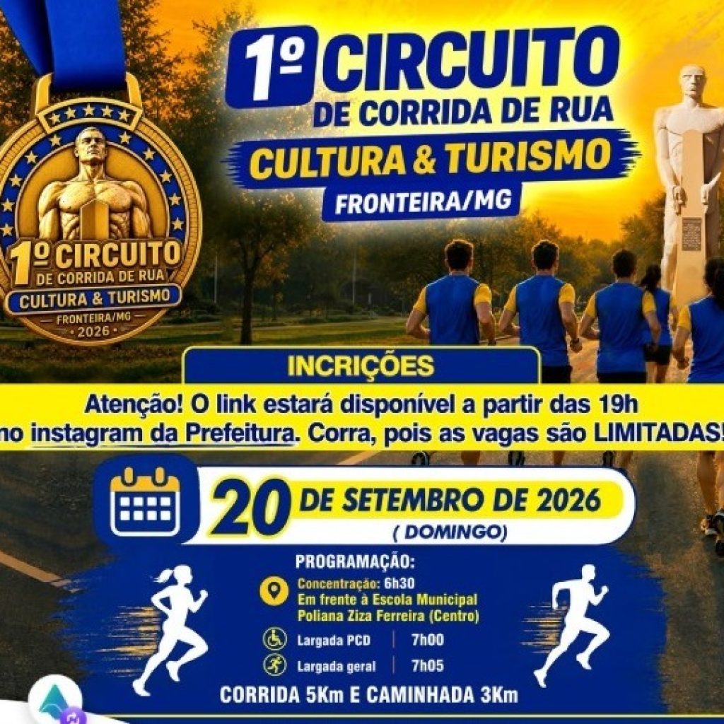 Fronteira abre inscrições para o 1º Circuito de Corrida de Rua