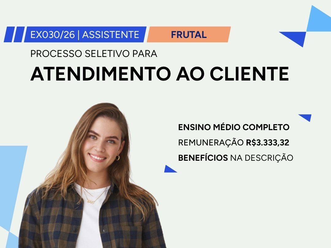 OPORTUNIDADE DE TRABALHO NO SEBRAE MINAS!