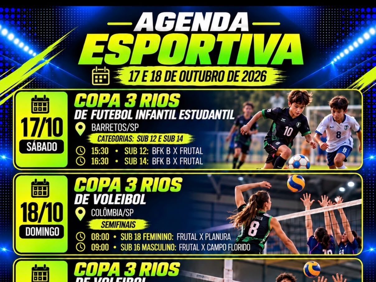 AGENDA ESPORTIVA!