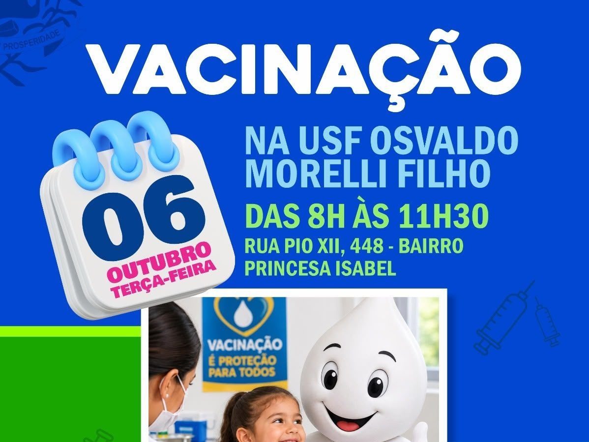 Anote na agenda: 06 de Outubro!