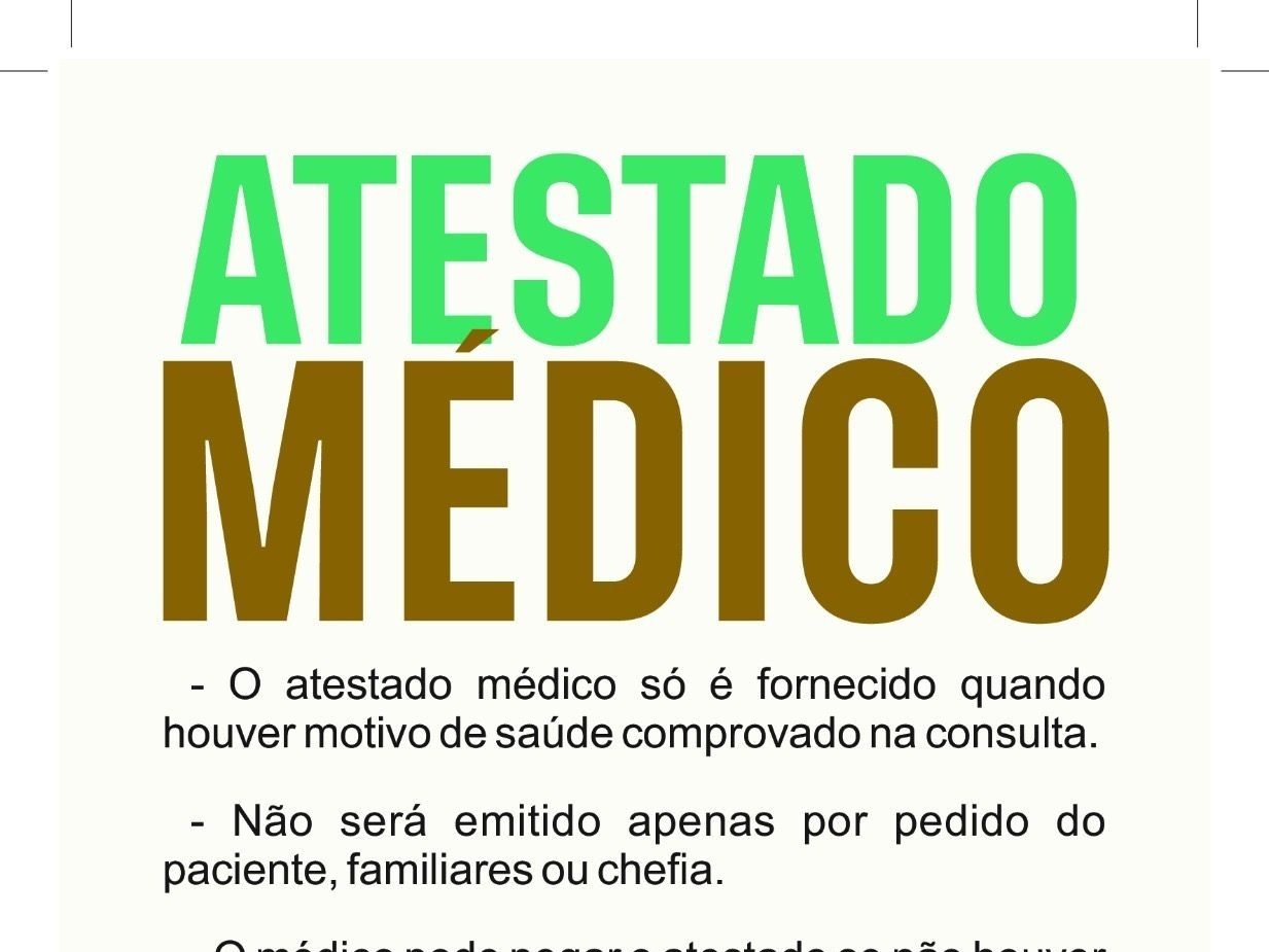 Atestado médico não é "folga" remunerada. É um documento sério!
