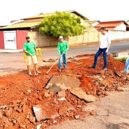 Bairro Jardim Menezes recebe construção de canaletas pluviais em Itapagipe