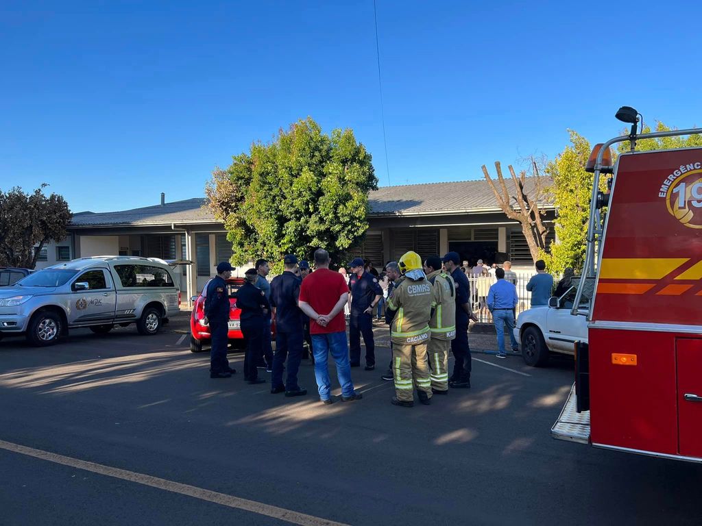 Despedida foi um momento de muita emoção para os colegas do corpo de bombeiros