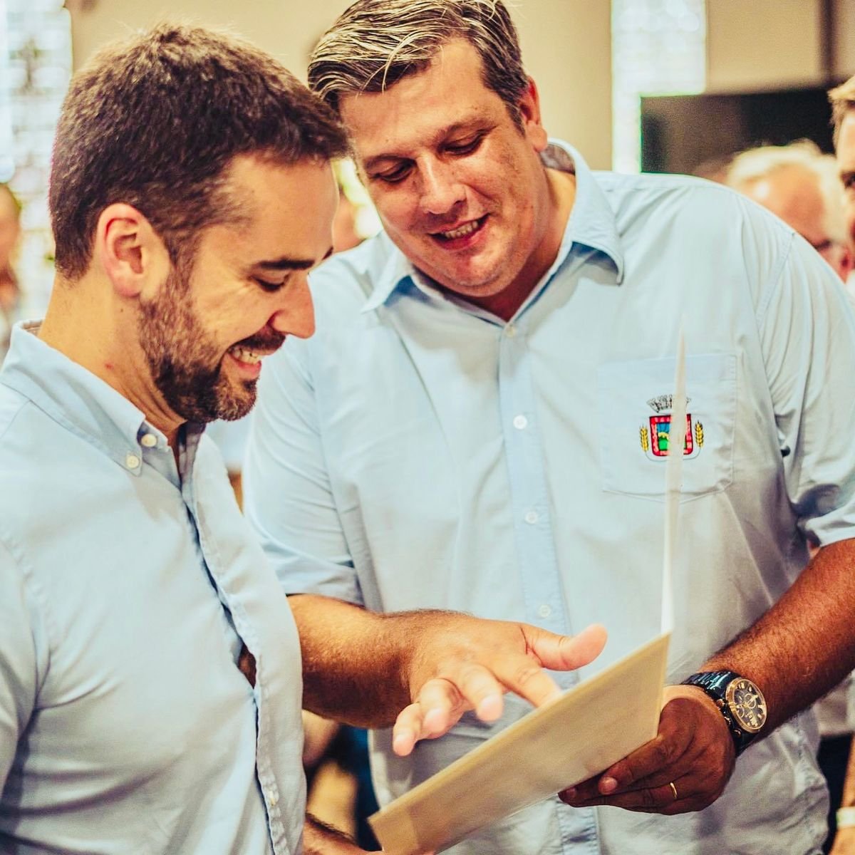 Eduardo Leite e Abel Grave