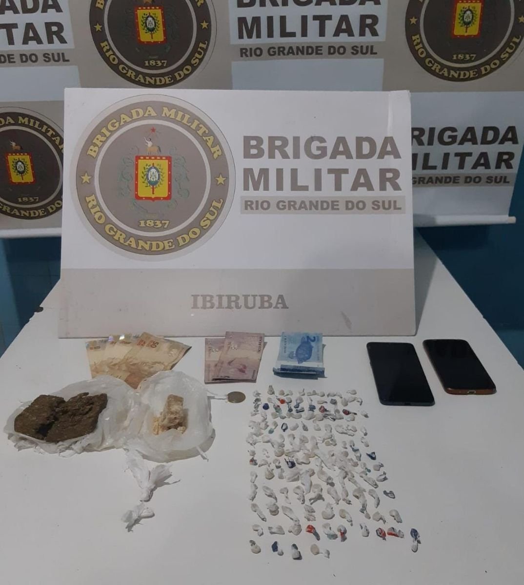 Apreensões realizadas em uma das ocorrências