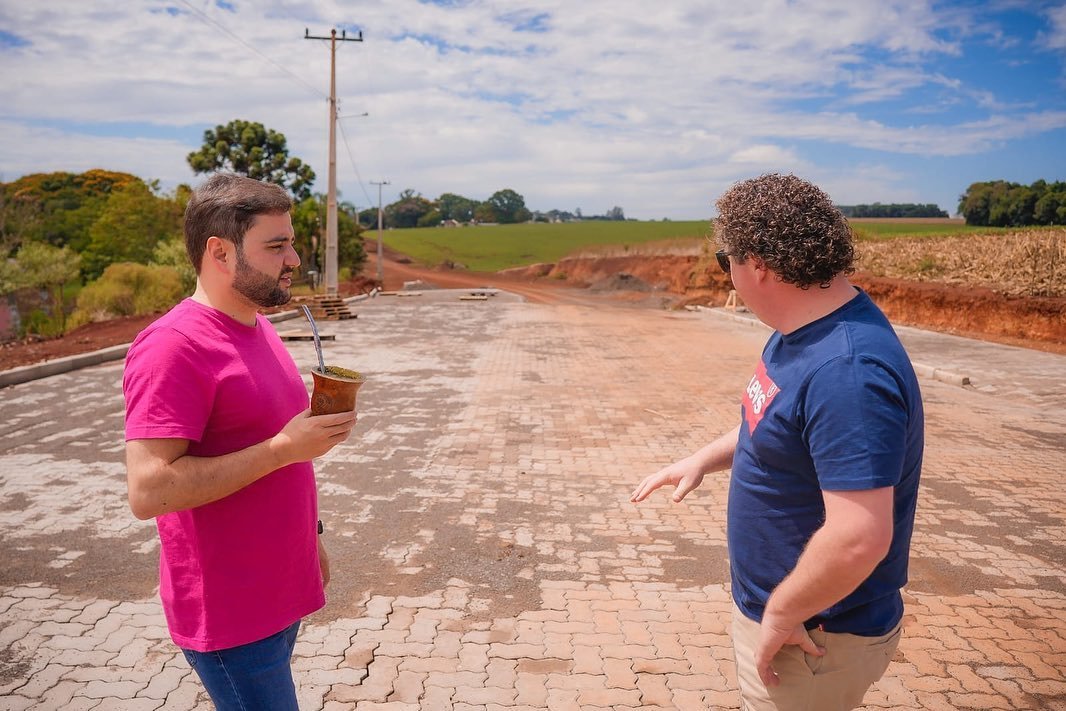 Além da estiagem, vice-governador também acompanhou as obras da VRS-824