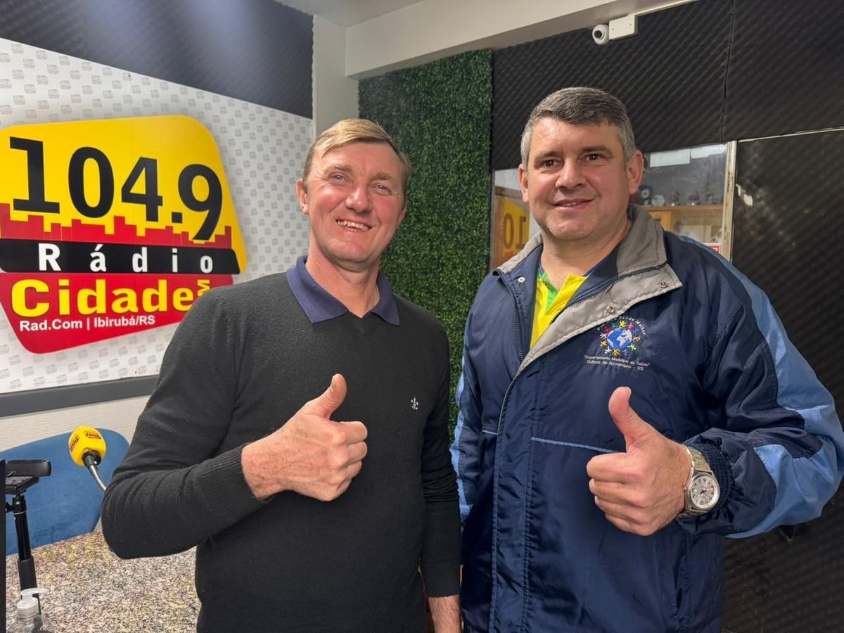 presidente do Legislativo, Fabiano Valdeci Ruppenthal, e O vereador Vilson Lamb BudkE