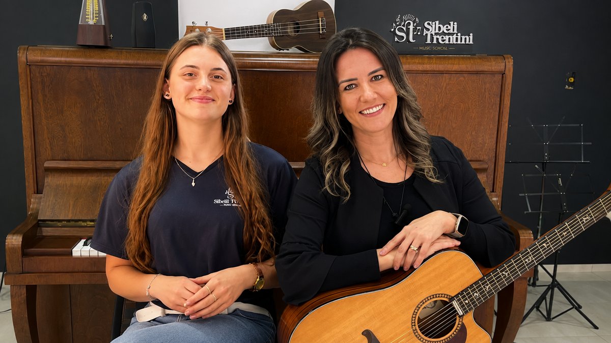 Sabrina Prass e Sibele Trentini quando ensinar música também transforma vidas