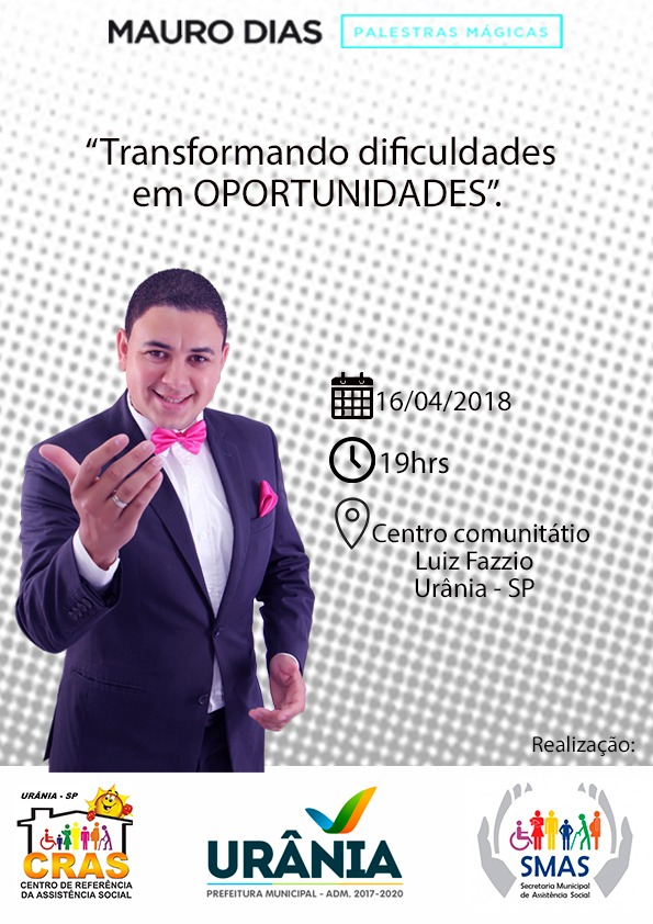 Palestra mágica para os beneficiários de programas sociais de Urânia