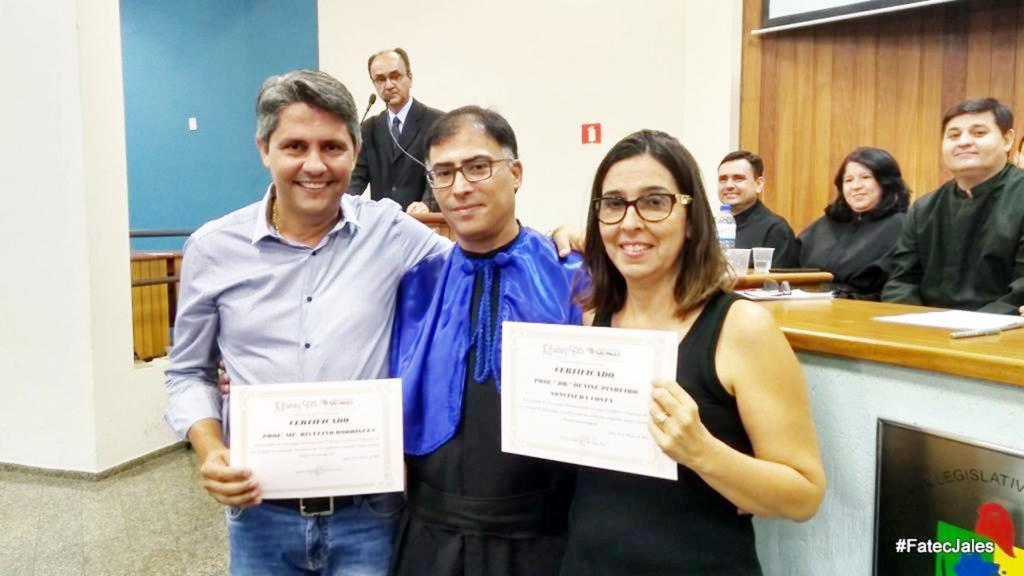 Homenagem à Prof.ª Denise Pinheiro Soncini da Costa e Prof. Me. Rivelino Rodrigues