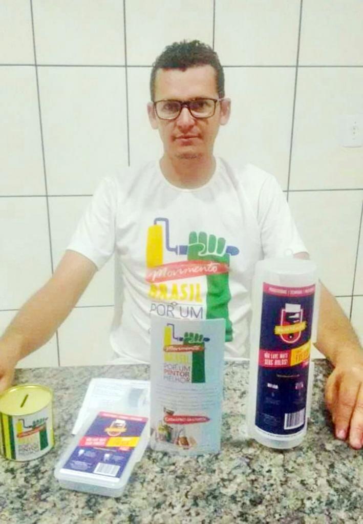 Adilson da Silva Jesus, profissional conhecido na cidade de Urânia no ramo da pintura imobiliária