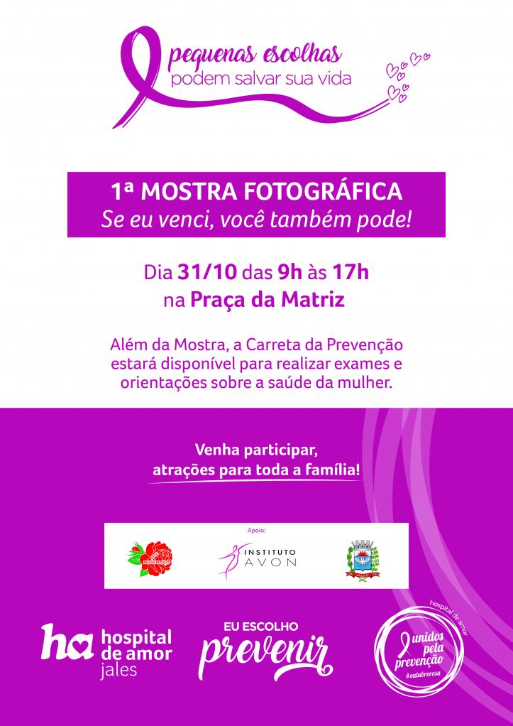 Hospital de Amor Jales promove mostra fotográfica com o tema Outubro Rosa