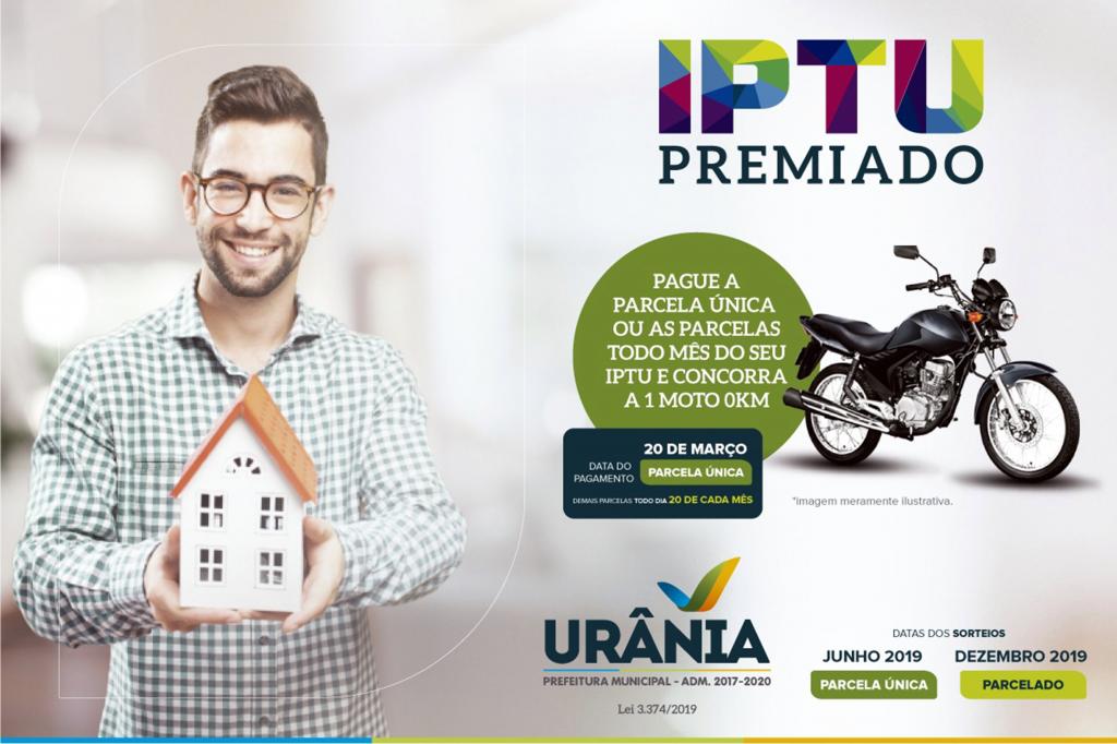 Prefeitura Municipal de Urânia realiza a promoção “IPTU Premiado 2019”
