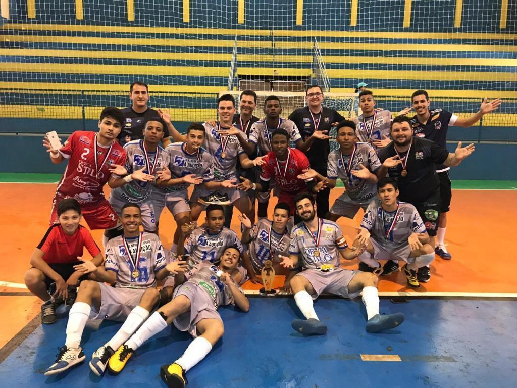 O time de futsal Sub20 masculino conquistou a medalha de ouro