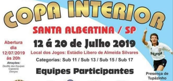 Copa Interior de Santa Albertina acontece de 12 a 20 de julho