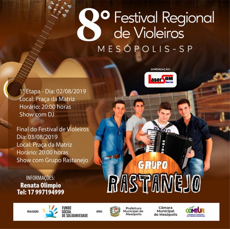 Mesópolis faz aniversário e realiza festival de música sertaneja
