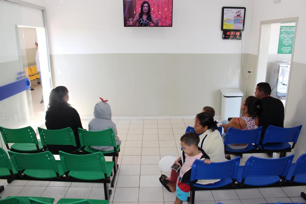 Uma das novas sala de espera da UPA de Jales para pacientes já classificados