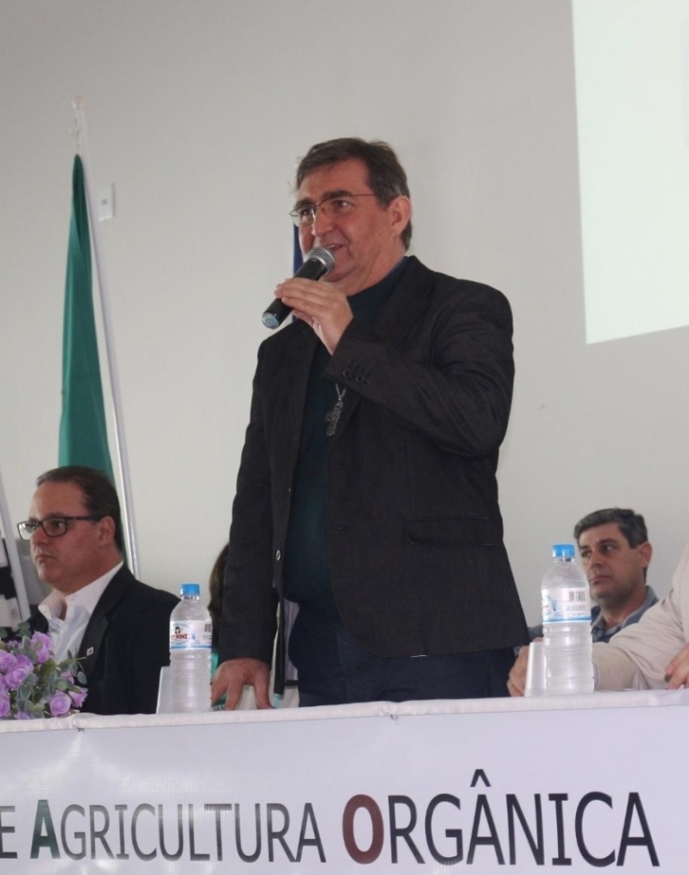 O bispo diocesano Dom Reginaldo Andrietta também participou do Seminário de Agroecologia e Agricultura Orgânica
