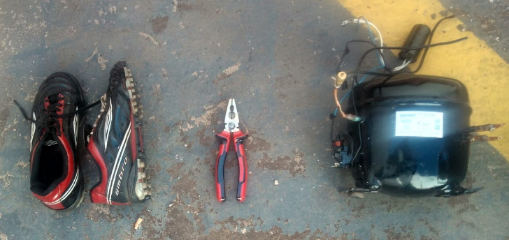 Polícia Militar de Urânia prende homem que furtou motor de geladeira