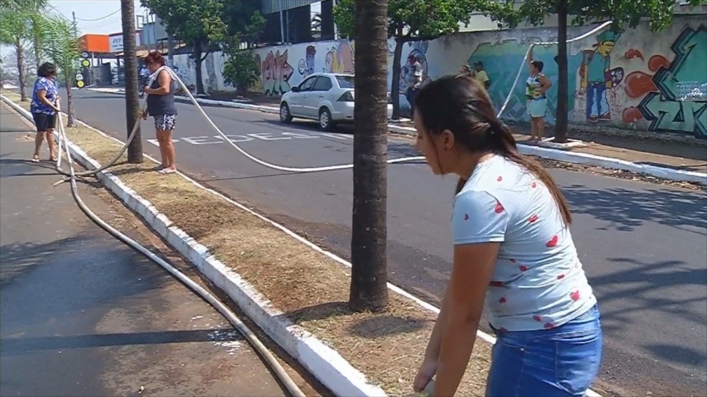 Funcionários das escolas auxiliaram no combate ao incêndio