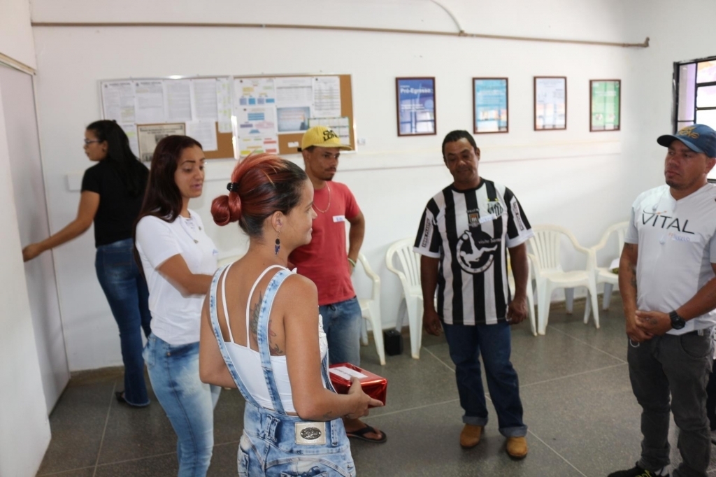 Ao final da Oficina foi realizada uma dinâmica entre os participantes