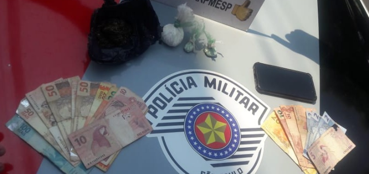 Homem é preso com drogas pela Polícia Militar no Jardim Oiti