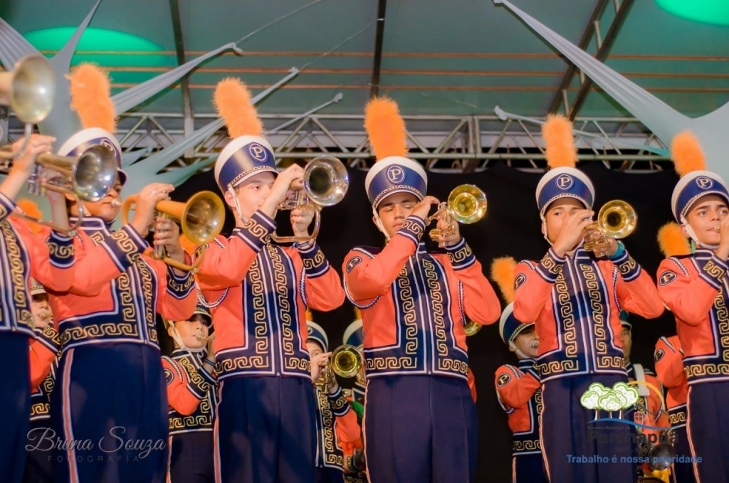 A Banda Marcial Municipal de Promissão agitou a cidade
