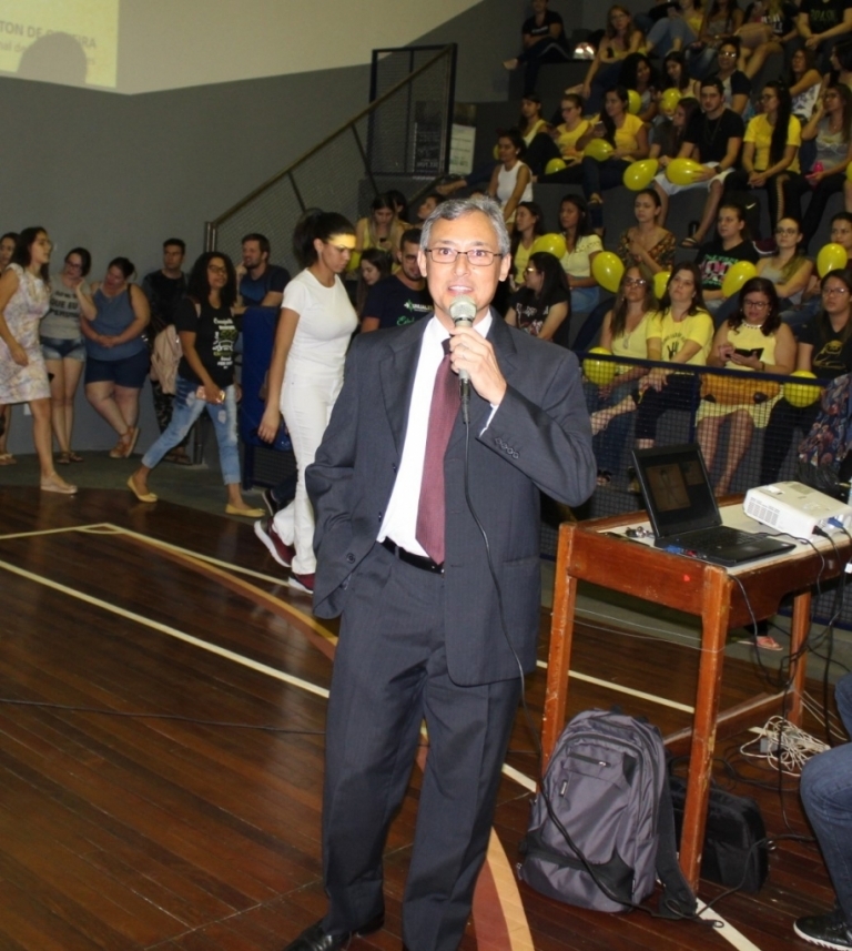 O Delegado Seccional da Policia Civil de Jales, Dr. Charles Wiston de Oliveira foi um dos palestrantes convidado