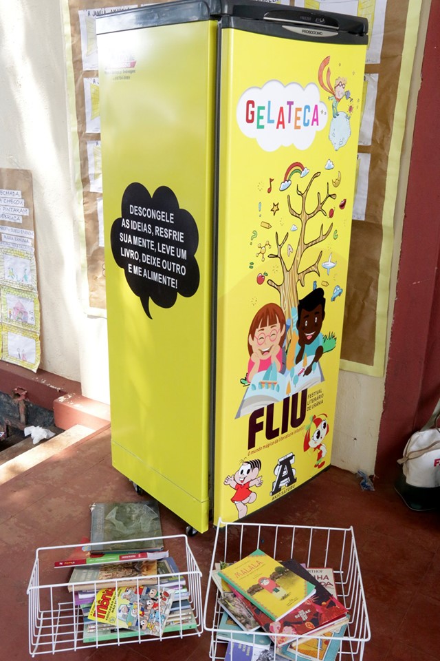 A Gelateca foi um dos destaques do Fliu por se tornar um ponto de leitura e de troca de livros