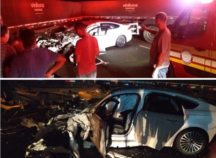 Acidente entre carreta e carro deixa cinco pessoas feridas na Rodovia Euclides da Cunha