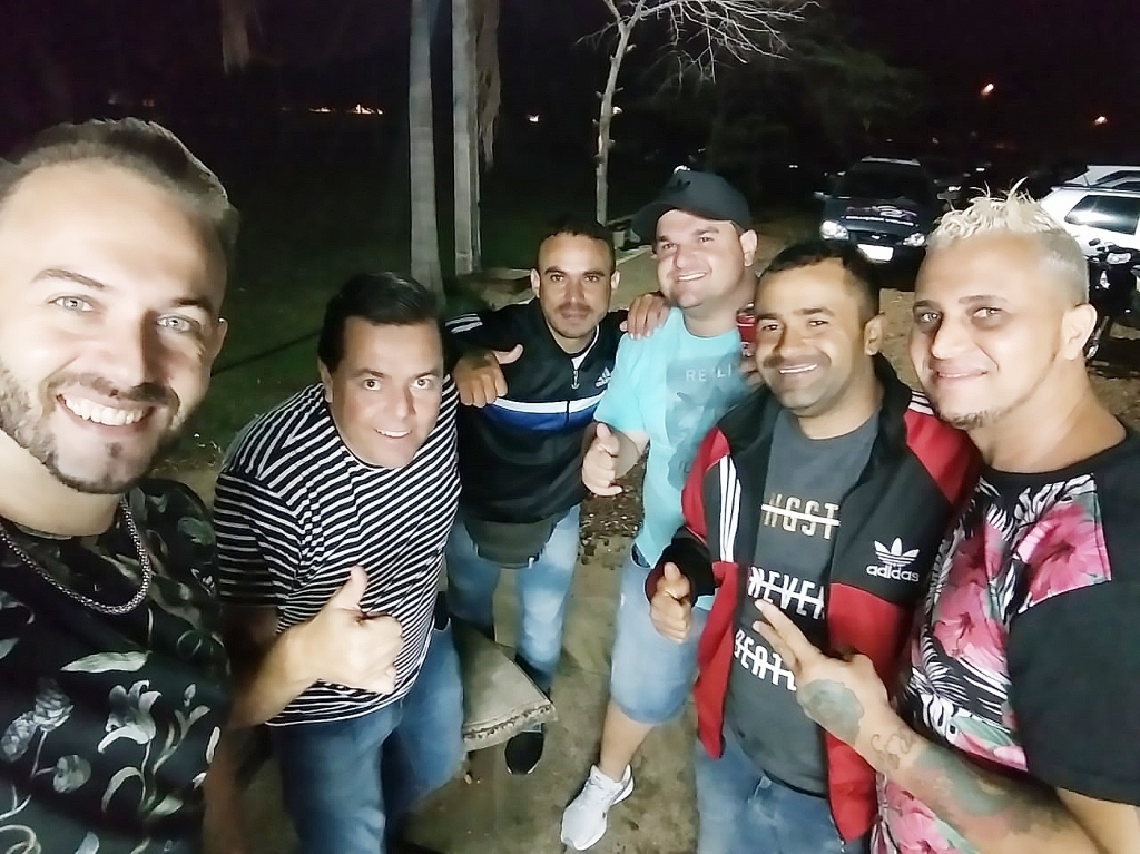 Os integrantes do grupo Art Samba participaram das comemorações