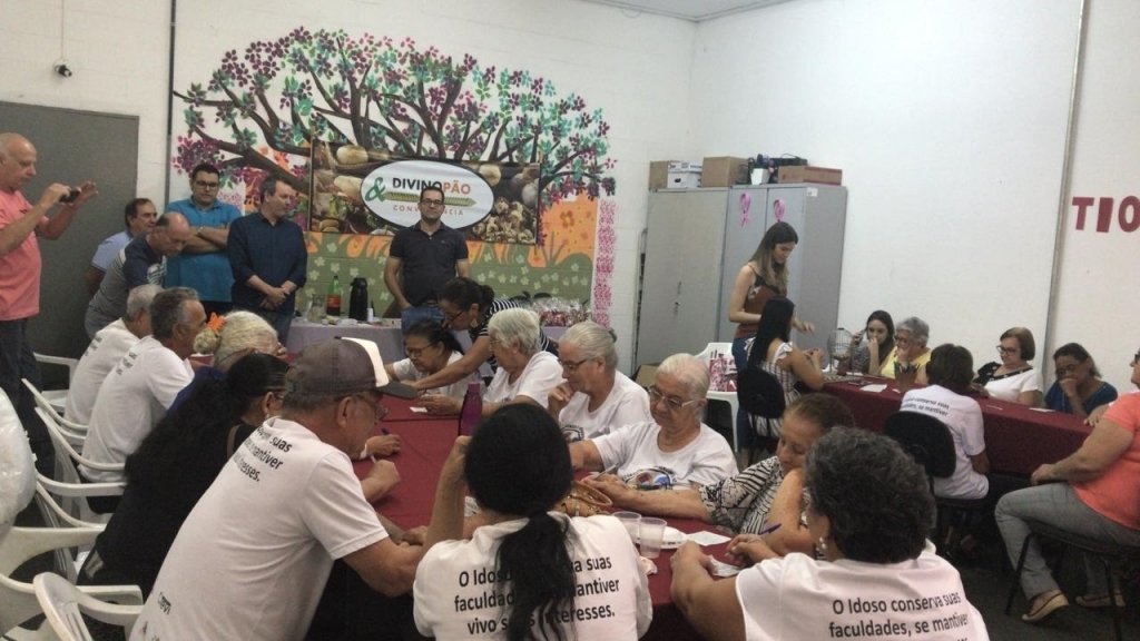 Teve sorteio de brindes