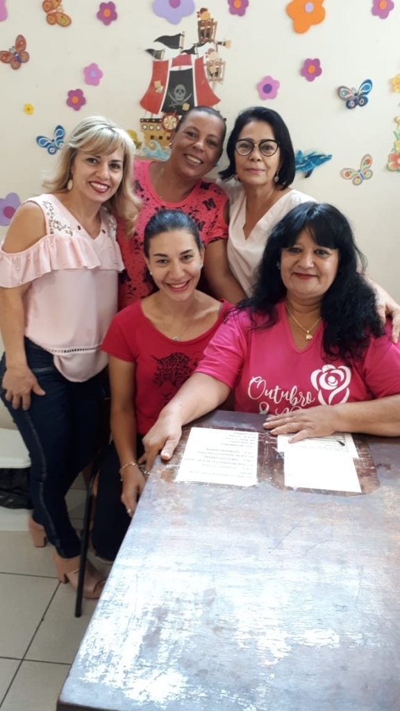 Parte da equipe do Núcleo Central de Saúde