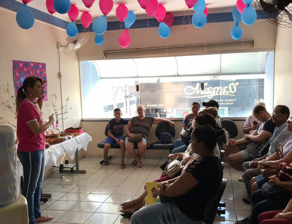 O evento de conscientização sobre o câncer aconteceu no Núcleo Central de Saúde