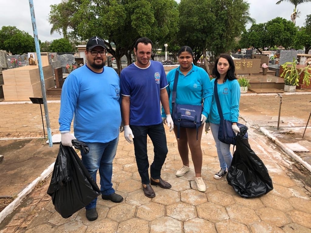 A equipe de Combate às Endemias já iniciou as visitas aos cemitérios na busca por locais que possam servir de foco de proliferação do mosquito Aedes aegypti