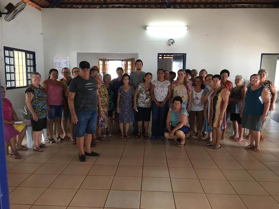 A orientação também foi realizada com o pessoal da terceira idade