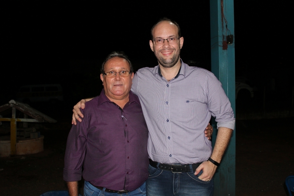 Prefeito Márcio Arjol e o vice-prefeito João Pega Lebre, parceiros da quermesse solidária