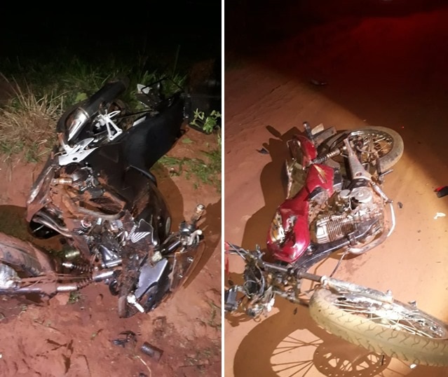 Colisão entre motos faz vítima na região