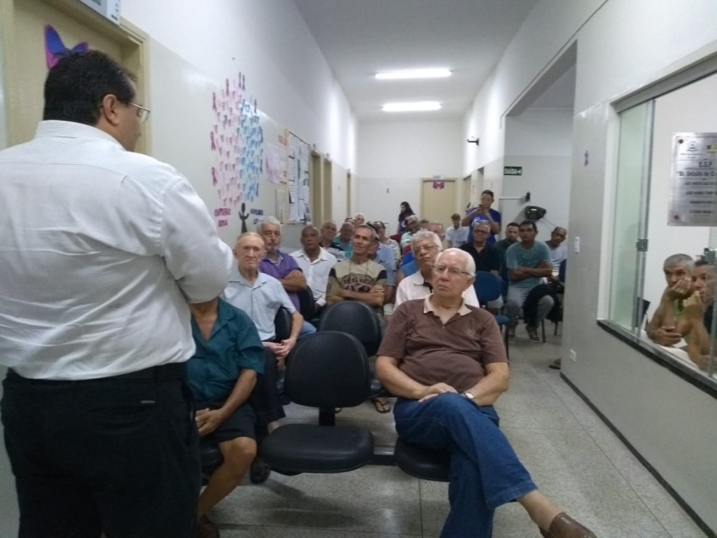 Cerca de 40 homens participaram da tarde de formação