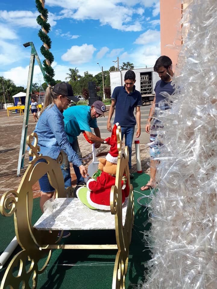 Itens feitos de garrafa PET também tornaram a decoração ainda mais atrativa