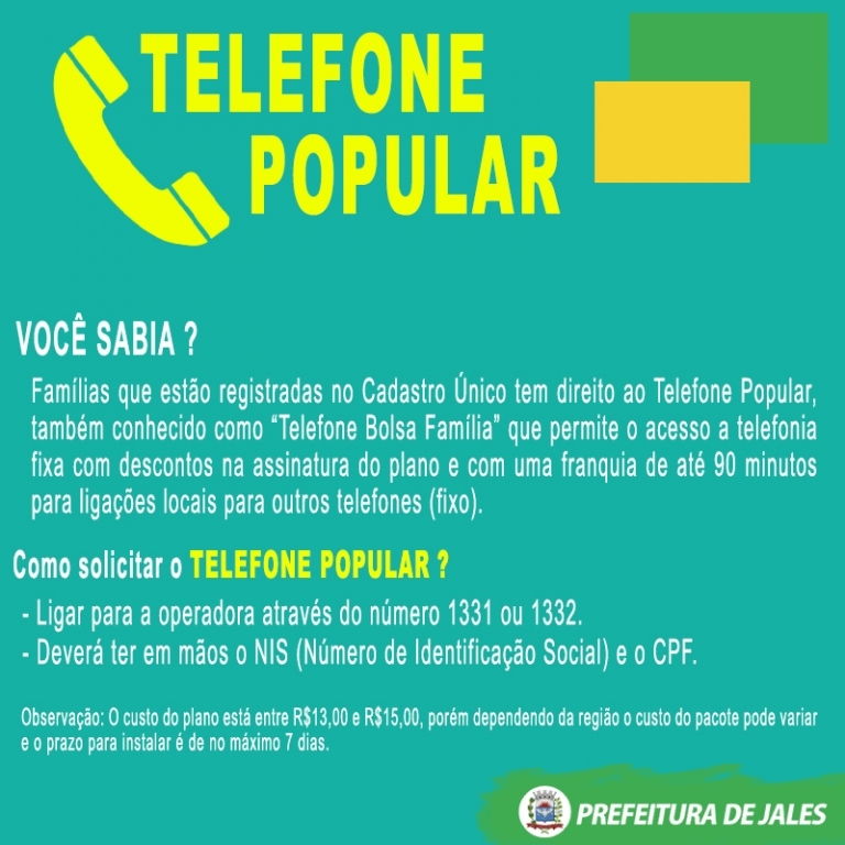 Como solicitar o “Telefone Bolsa Família”?