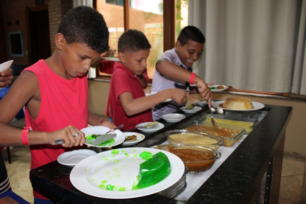 Sobremesas deliciosas fizeram a alegria da criançada