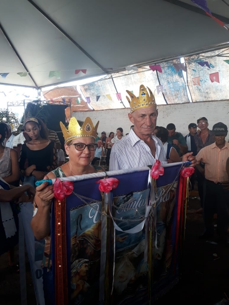 Os Festeiros coroados deste ano, Donizete e Rosângela