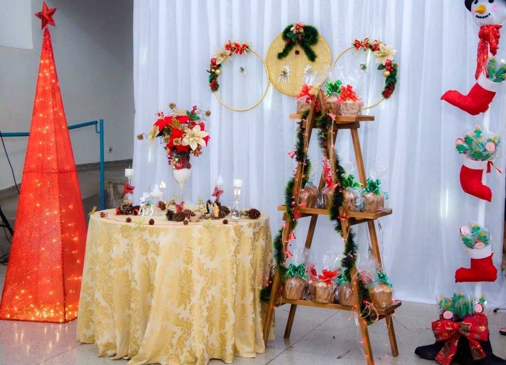 Uma linda decoração foi montada para a data especial