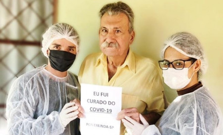 Idoso morador da cidade de Pontalinda vence a Covid-19 e está curado